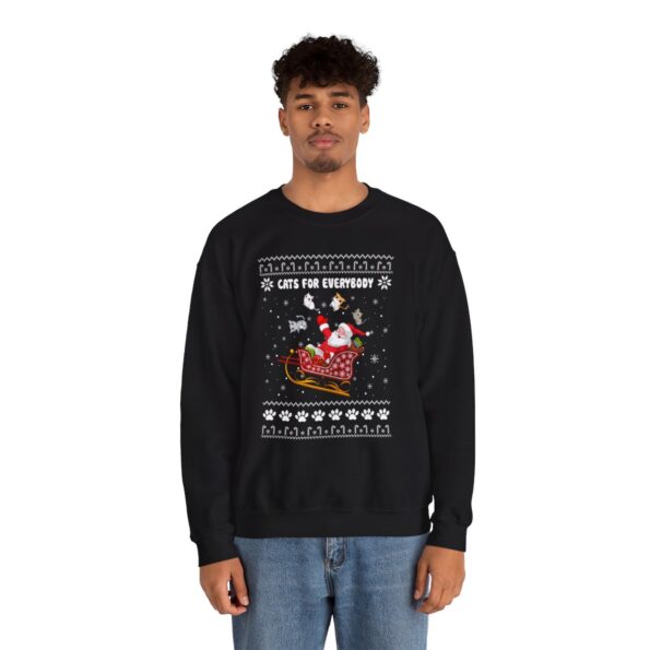 Cats For Everybody Santa Ugly Xmas Sweatshirt