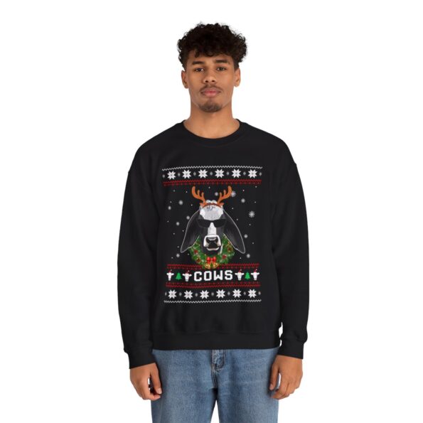 Dairy Cattle Cow Christmas Sweatshirt For Men