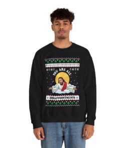 Funny Christian Joke Christmas Sweatshirt For Men
