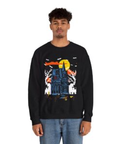 Haunted House Halloween Sweatshirt For Men