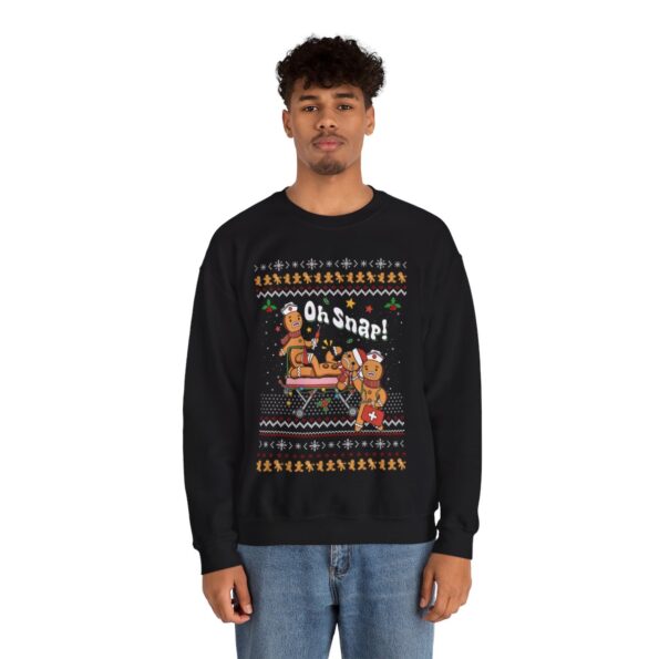 Oh Snap Gingerbread Ugly Xmas Sweatshirt For Men