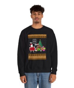 Alternative view of Barry Wood Santa Ugly Xmas Sweatshirt