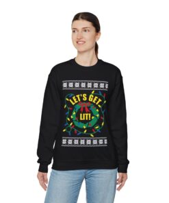 Get Lit Ugly Christmas Sweatshirt For Women