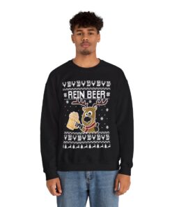 Rein Beer Reindeer Christmas Sweatshirt For Men