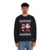 Santa vs Shark Christmas Sweatshirt For Men