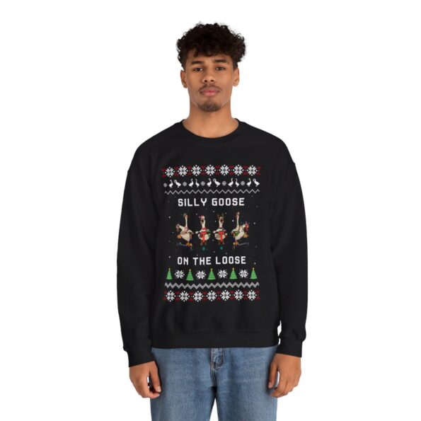 Funny Goose Christmas Sweatshirt For Men