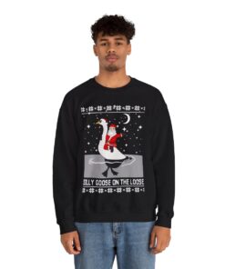 Goose On The Loose Christmas Sweatshirt For Men