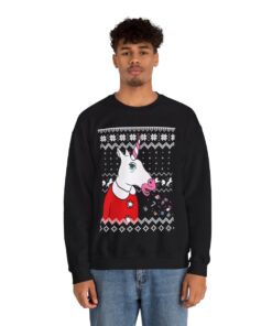 Pinky Unicorn Christmas Sweatshirt For Men