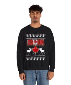 Canada Maple Leaves Christmas Sweatshirt For Men