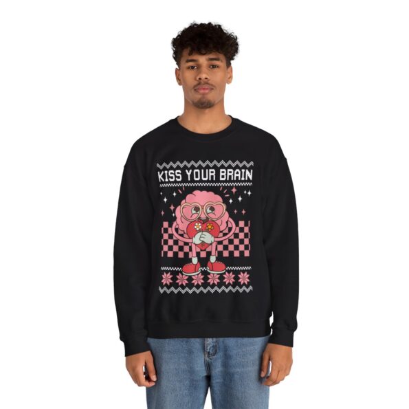 Kiss Your Brain Christmas Sweatshirt For Men