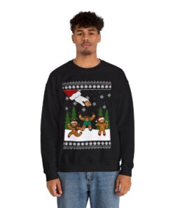 Gingerbread Oh Snap Christmas Sweatshirt For Men