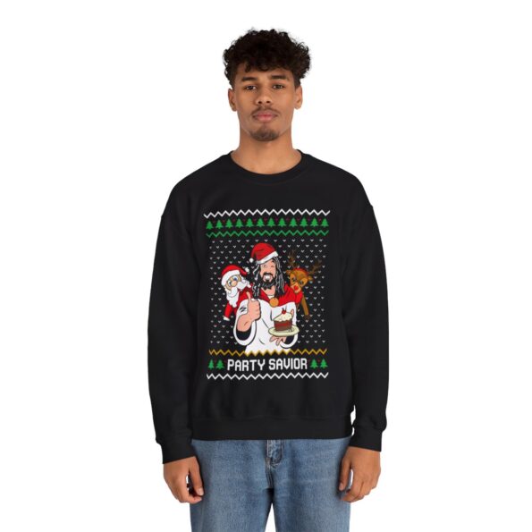 Party Savior Jesus Christmas Sweatshirt For Men