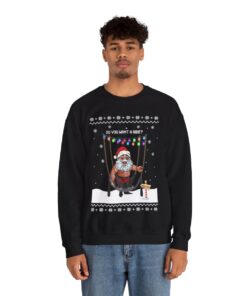 Naughty Santas Sleigh Christmas Sweatshirt For Men