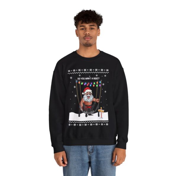 Naughty Santas Sleigh Christmas Sweatshirt For Men