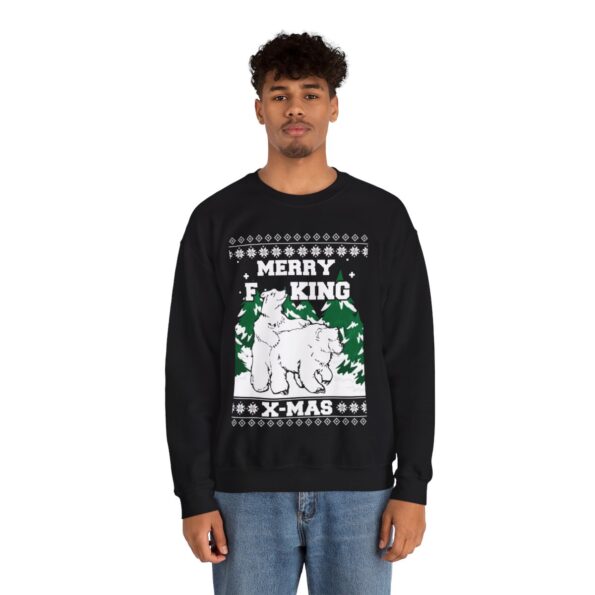 Dirty Polar Bear Christmas Sweatshirt For Men