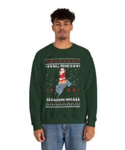 Naughty Santa Cowboy Christmas Sweatshirt For Men
