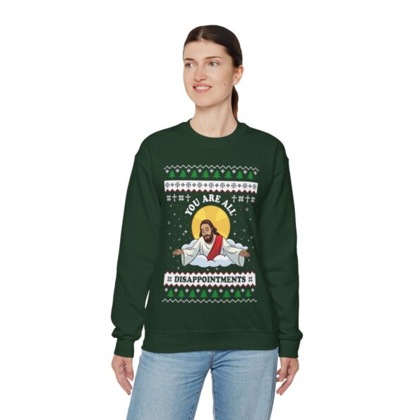 Funny Jesus Joke Ugly Christmas Sweatshirt Womens