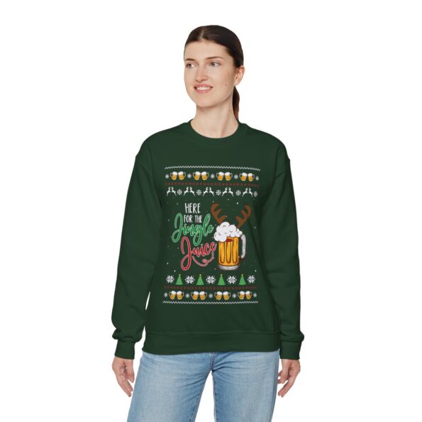 Jingle Juice Ugly Christmas Sweatshirt Womens