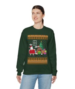 Barry Wood Santa Ugly Christmas Sweatshirt Womens