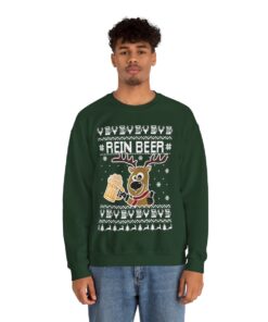Rein Beer Reindeer Christmas Sweatshirt For Men 9