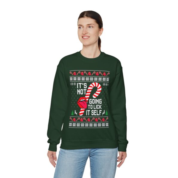 Candy Cane Ugly Christmas Sweatshirt Womens