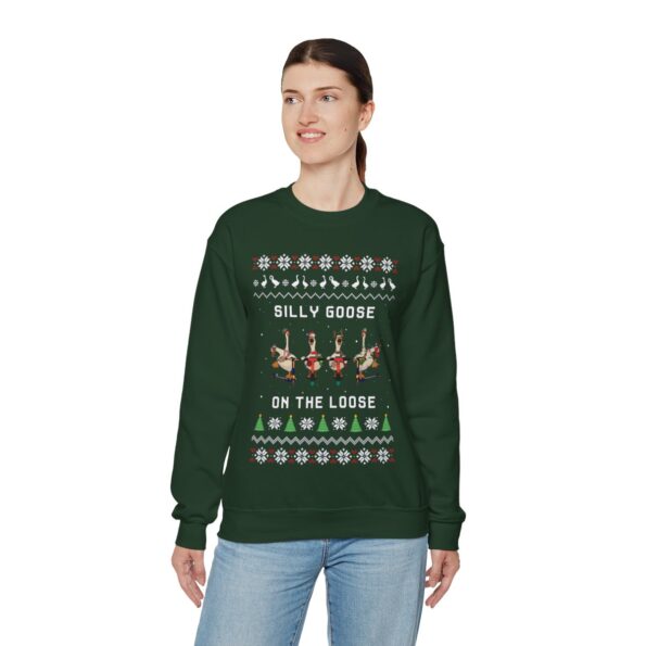 Silly Goose Ugly Christmas Sweatshirt Womens