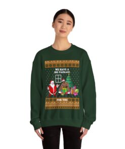 Barry Wood Santa Meme Ugly Christmas Sweatshirt Womens