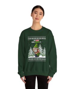 Alternative view of Naughty Gnome Christmas Sweatshirt Ugly