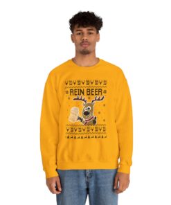 Rein Beer Reindeer Ugly Xmas Sweatshirt 15