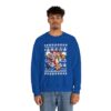 Elk and Santa Claus Ugly Xmas Sweatshirt