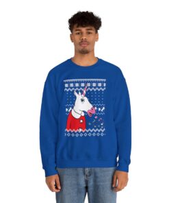 Pinky Unicorn Ugly Xmas Sweatshirt