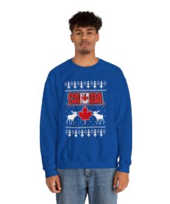Canada Maple Leaves Christmas Sweatshirt Ugly