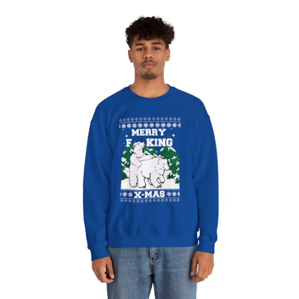 Naughty Polar Bear Ugly Xmas Sweatshirt
