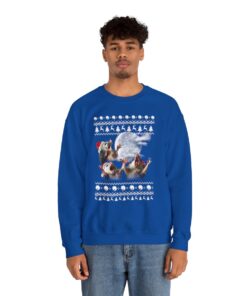 Three Possum Moon Christmas Sweatshirt Ugly