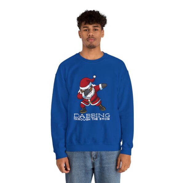 Dabbing Black Santa Ugly Xmas Sweatshirt