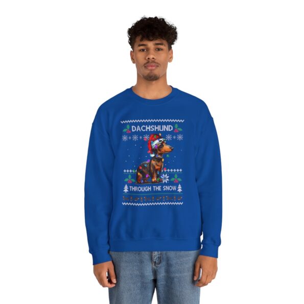 Dachshund Through The Snow Ugly Xmas Sweatshirt