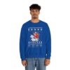 Santa Riding Dairy Cow Ugly Xmas Sweatshirt