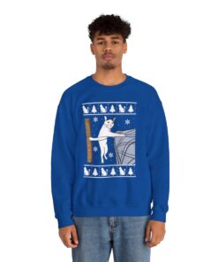 Funny Cat Meme Ugly Xmas Sweatshirt
