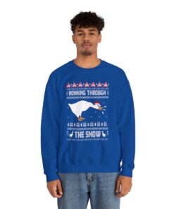 Honking Through The Snow Goose Ugly Xmas Sweatshirt