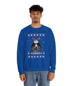 Merry Christmas Cows Ugly Xmas Sweatshirt