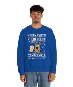 Rein Beer Reindeer Ugly Xmas Sweatshirt