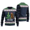 Bigfoot Ugly Christmas Sweater Navy