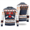 Canada Maple Leaves Christmas Sweater Navy