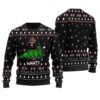 Cat Ugly Christmas Sweater Black