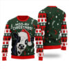 Cow Christmas Sweater Forest Green