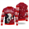 Cow Ugly Christmas Sweater Cardinal Red