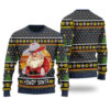 Cowboy Santa Ugly Christmas Sweater Navy