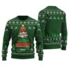 Crocing Around The Christmas Tree Ugly Sweater Forest Green