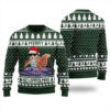 DJ Squirrel Christmas Sweater Forest Green