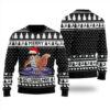 DJ Squirrel Ugly Christmas Sweater Black